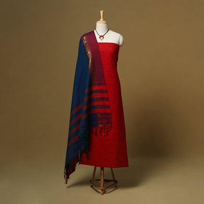 Jacquard cotton 2pc unstitched dress material