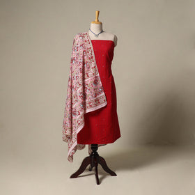 Jacquard cotton 2pc unstitched dress material