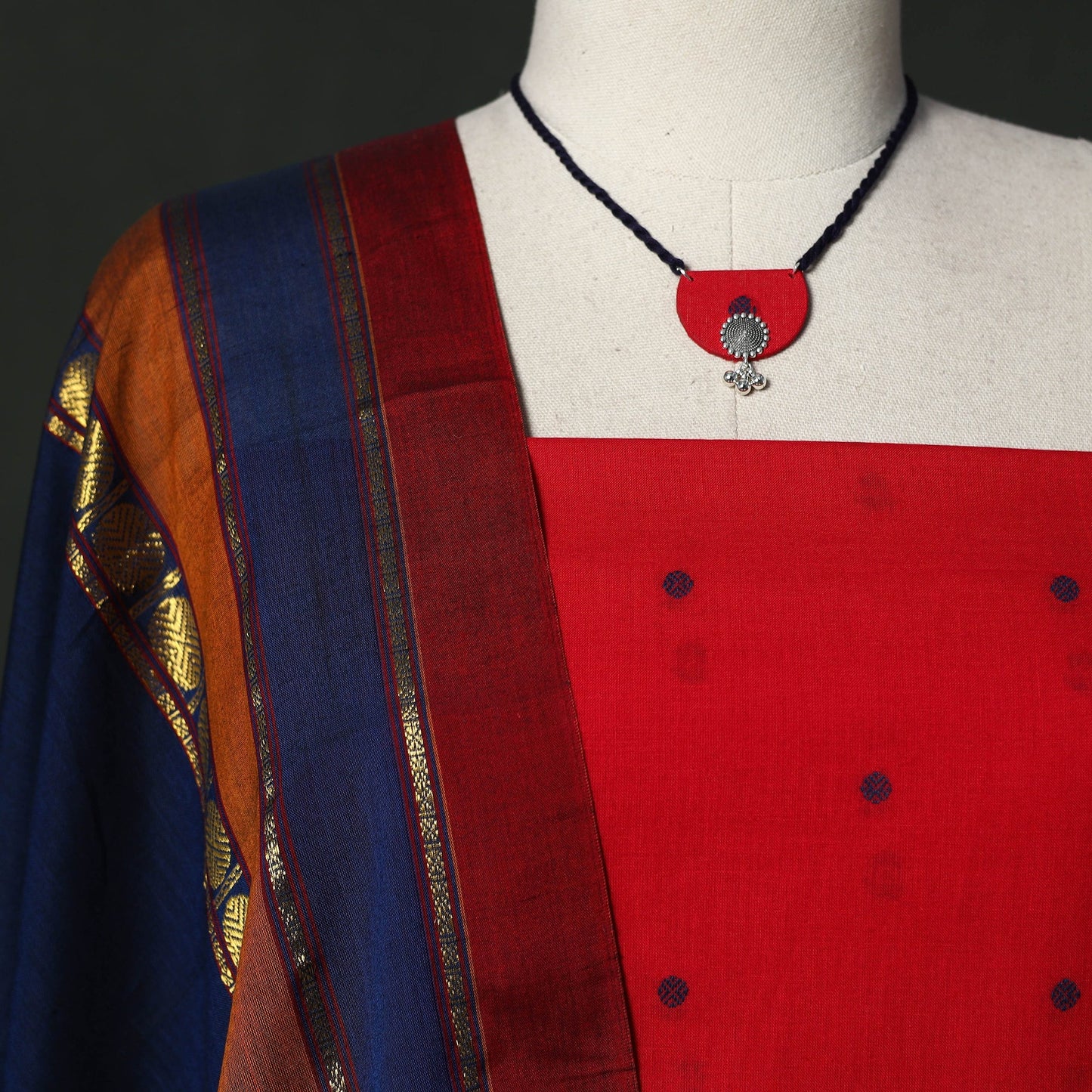 Jacquard cotton 2pc unstitched dress material