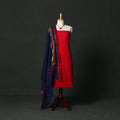 Jacquard cotton 2pc unstitched dress material