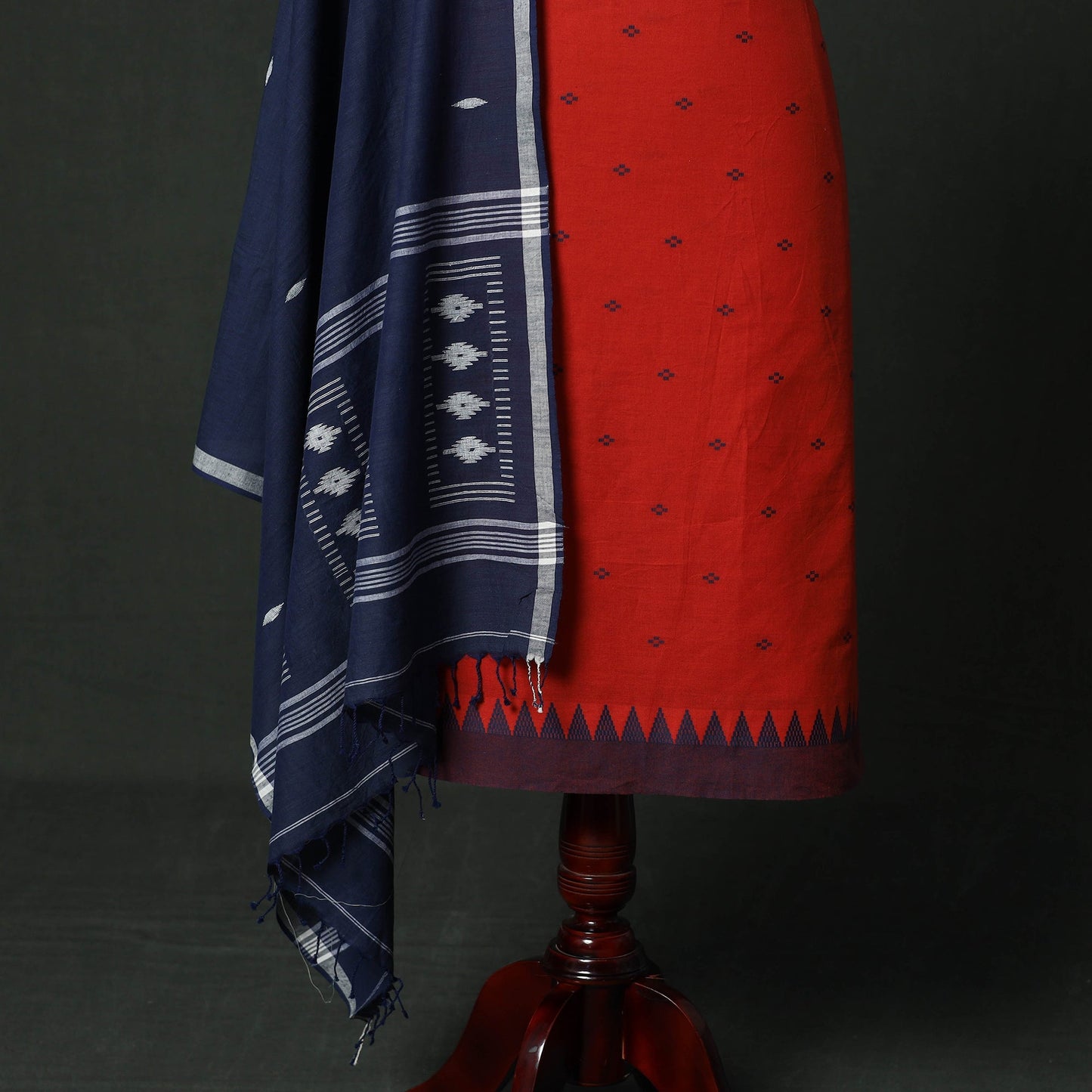 Jacquard cotton 2pc unstitched dress material