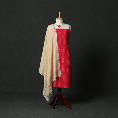 Jacquard cotton 2pc unstitched dress material