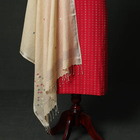 Jacquard cotton 2pc unstitched dress material