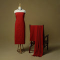 Jacquard cotton 3pc unstitched dress material 03