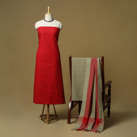 Jacquard cotton 3pc unstitched dress material 37