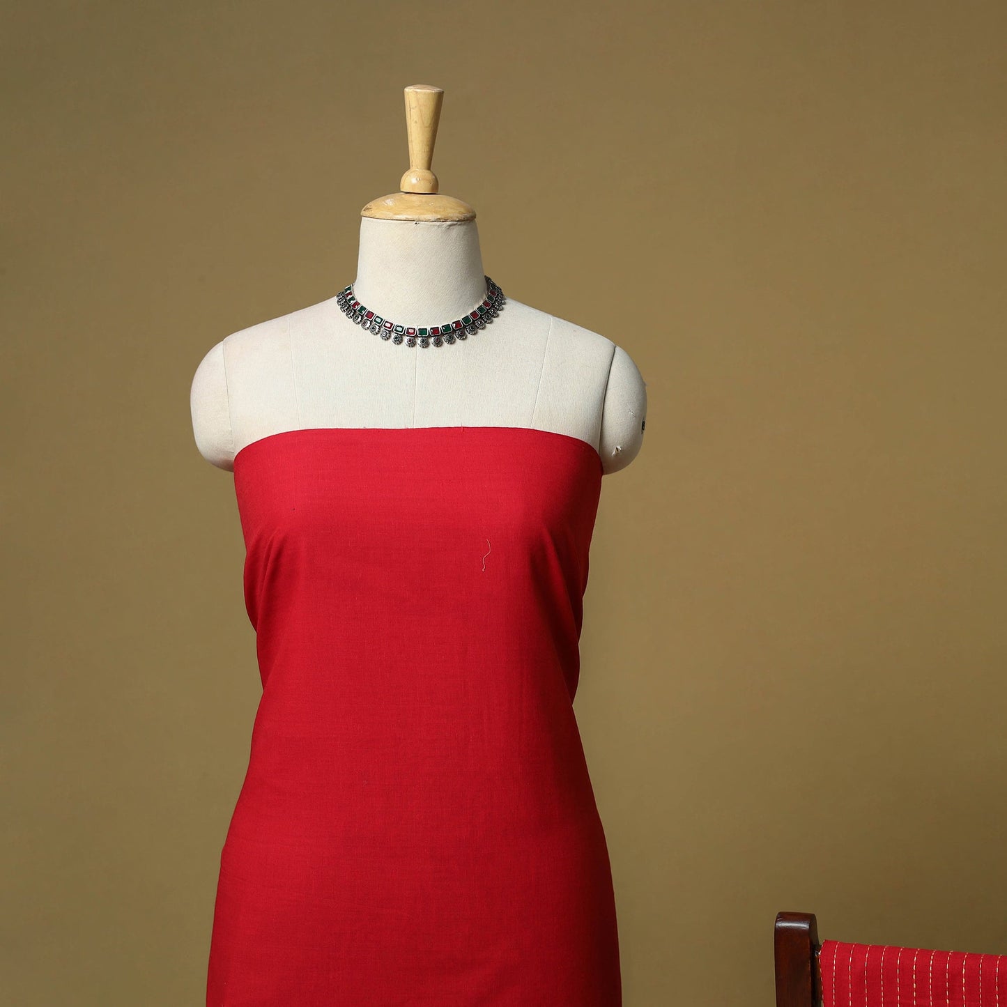 Jacquard cotton 3pc unstitched dress material 77