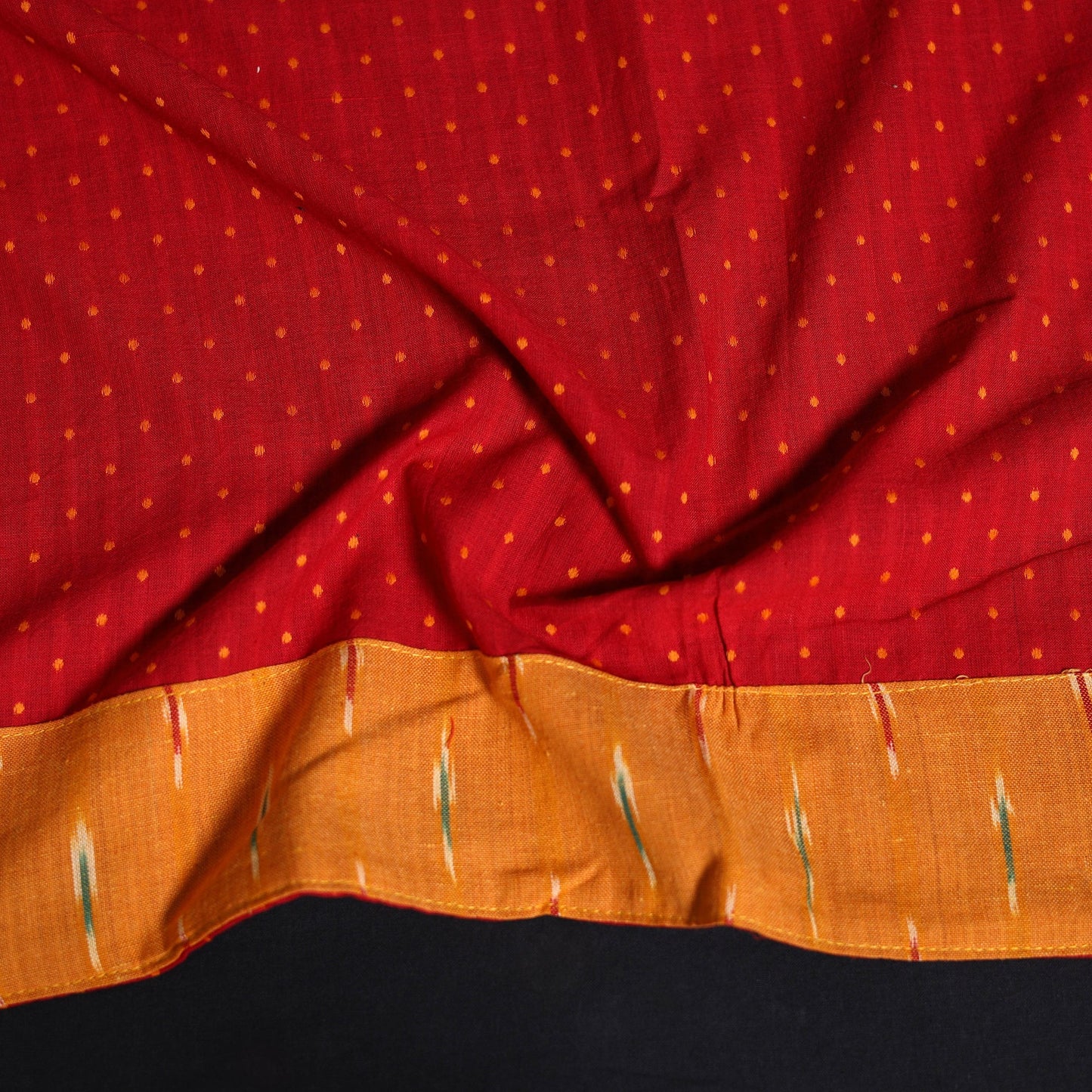 Jacquard cotton blouse piece 49 - handcrafted