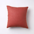  Red Jacquard Cotton Fabric Cushion Cover