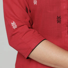  Jacquard Cotton Long Kurta for Women