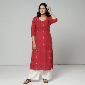  Jacquard Cotton Long Kurta for Women
