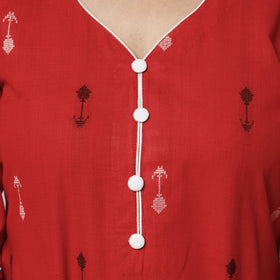  Jacquard Cotton Long Kurta for Women