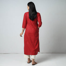  Jacquard Cotton Long Kurta for Women