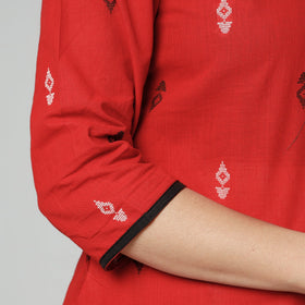 Buy Jacquard Cotton Long Kurta for Women