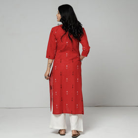  Jacquard Cotton Long Kurta for Women