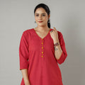  Jacquard Cotton Long Kurta for Women