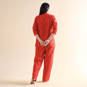 Buy Jacquard Cotton Top & Pyjama Night Suit Set Online at iTokri.com