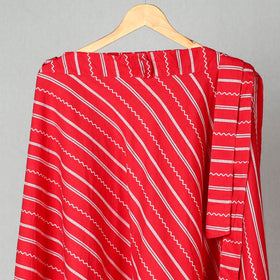 Red Elegant Jacquard Skirt for Women