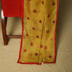 Jacquard embroidered cotton 3pc unstitched dress material