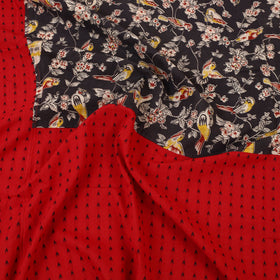 Jacquard with Kalamkari Patch Cotton Bedsheet Set