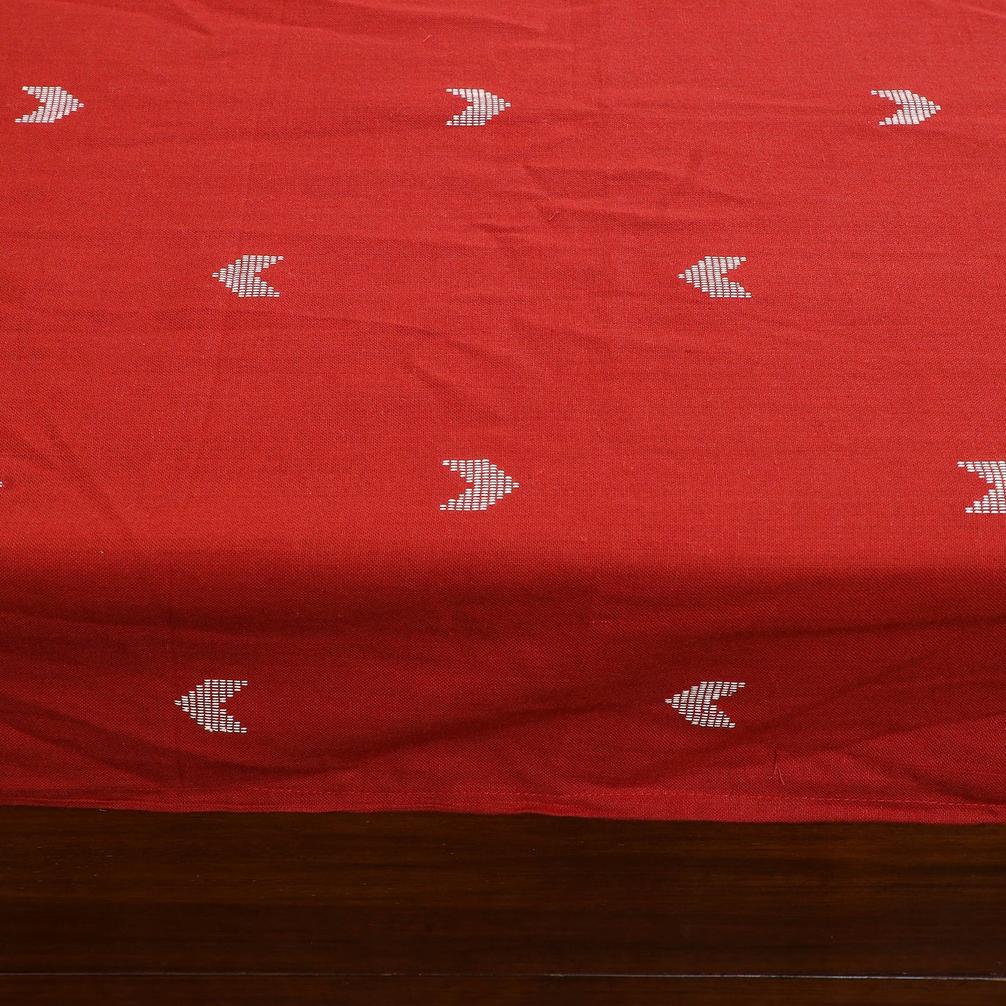 Buy Jacquard with Kalamkari Patch Cotton Bedsheet Set