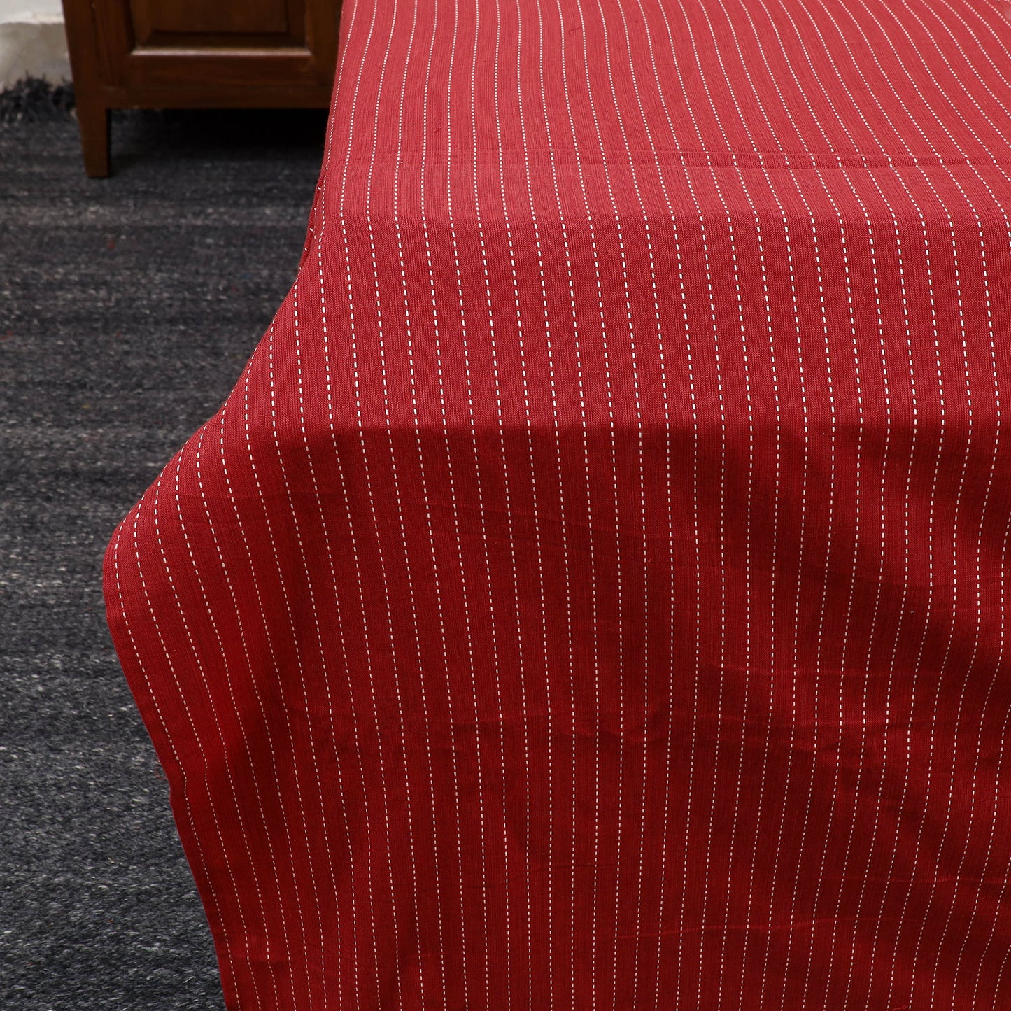 Buy Jacquard with Kalamkari Patch Cotton Bedsheet Set