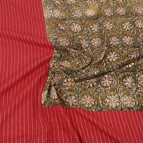 Buy Jacquard with Kalamkari Patch Cotton Bedsheet Set