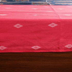 Red - jacquard with modal silk patch cotton bedsheet set 12