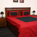 Buy Jacquard Patchwork Cotton Double Bed Cover with Pillow Covers (108 x 83 in) 19 Online at iTokri.com