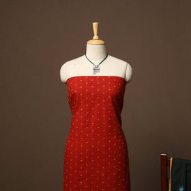 Jacquard weave cotton 2pc unstitched dress material