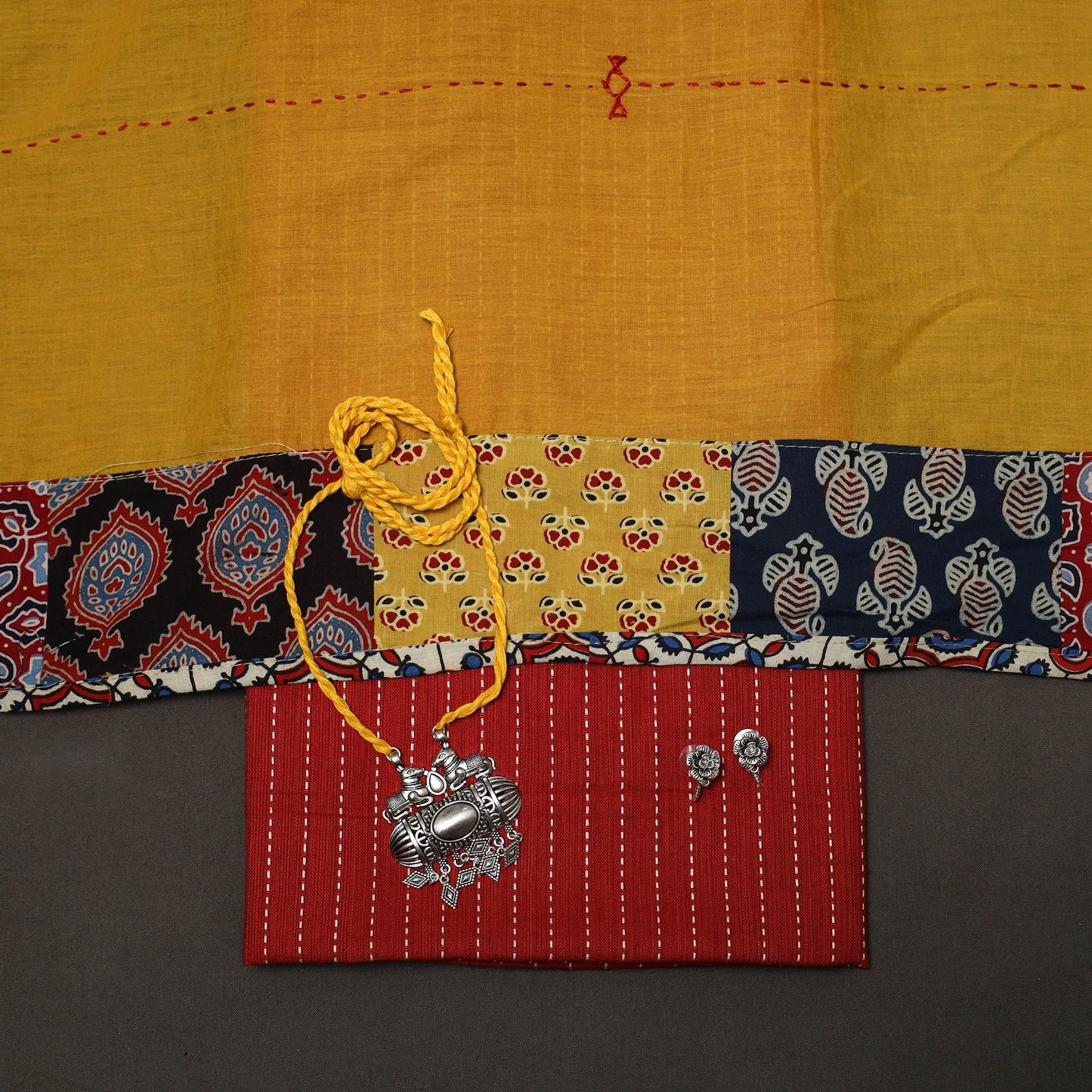 Jacquard weave cotton 2pc unstitched dress material