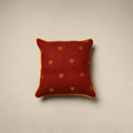Jacquard weave cotton cushion cover 04 - handcrafted