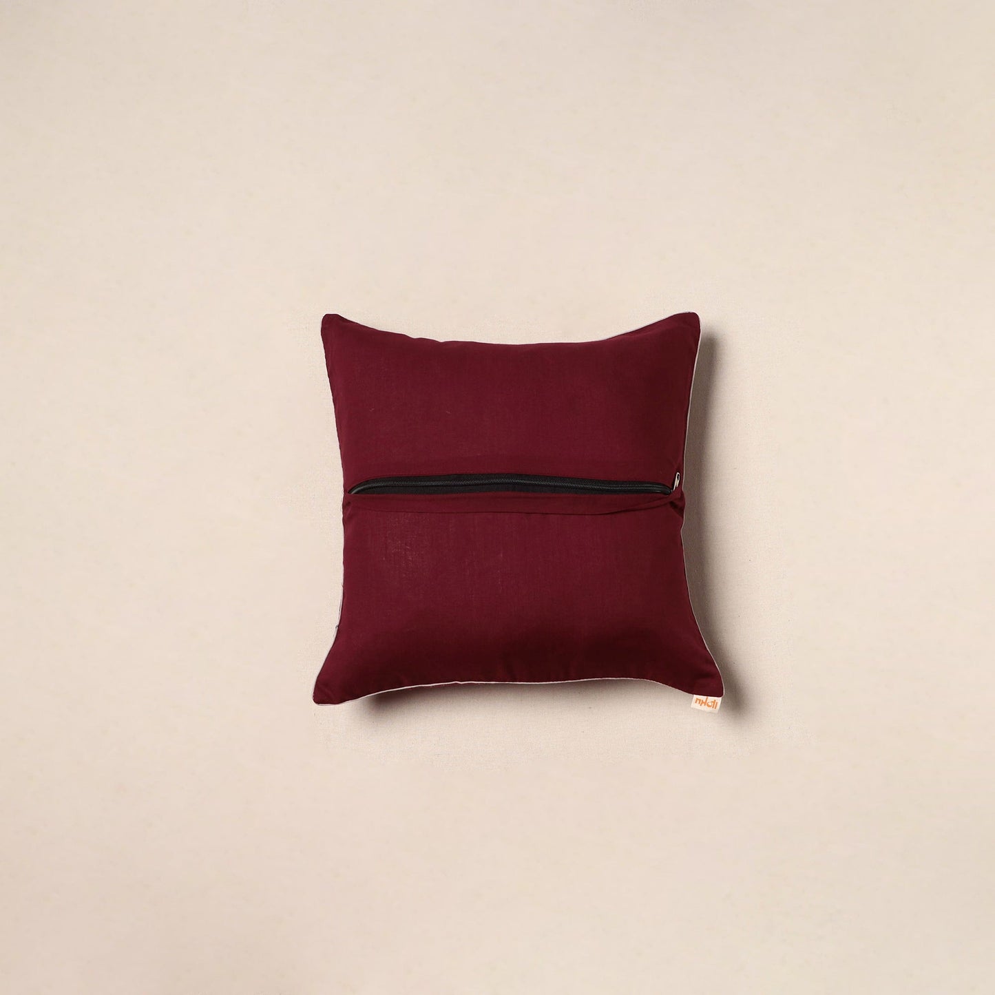 Jacquard weave cotton cushion cover 49 - handcrafted