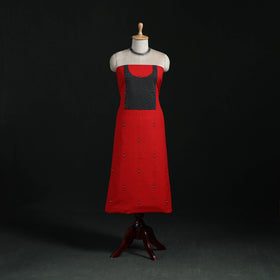 Jacquard weave cotton patchwork unstitched kurta material