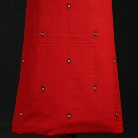 Jacquard weave cotton patchwork unstitched kurta material