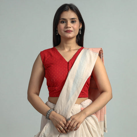 Buy Jacquard Weave Cotton Stitched Blouse 