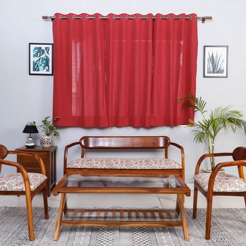 Buy Jacquard Weave Cotton Window Curtain Online at iTokri.com