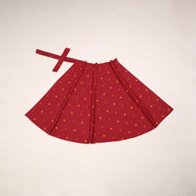 Jacquard weave cotton wrap around skirt 34 - handcrafted