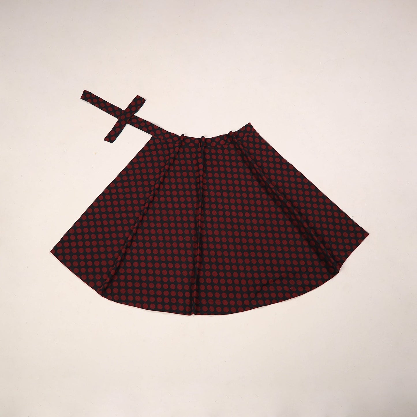 Blue - jacquard weave cotton wrap around skirt 37