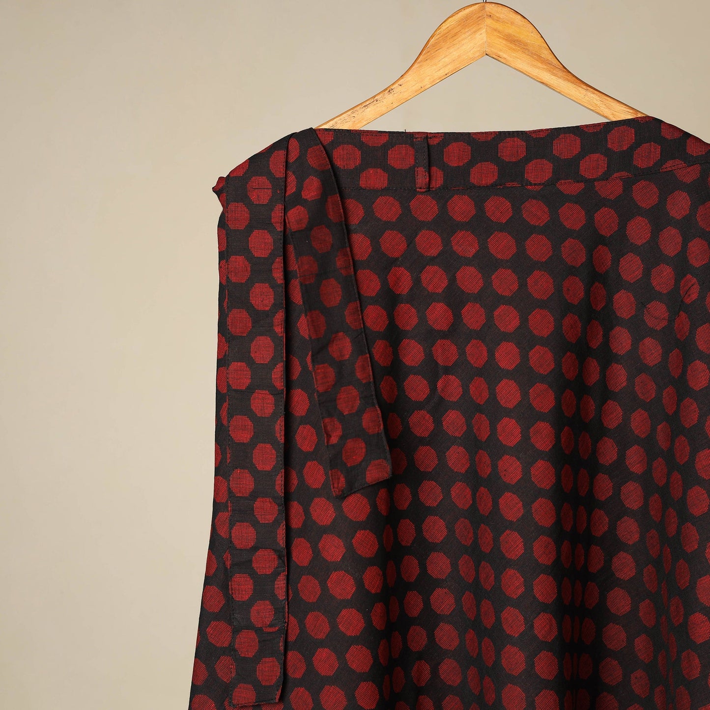 Blue - jacquard weave cotton wrap around skirt 37