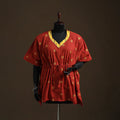 Jacquard weave gota work cotton kaftan (short) 03