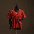 Jacquard weave gota work cotton kaftan (short) 05