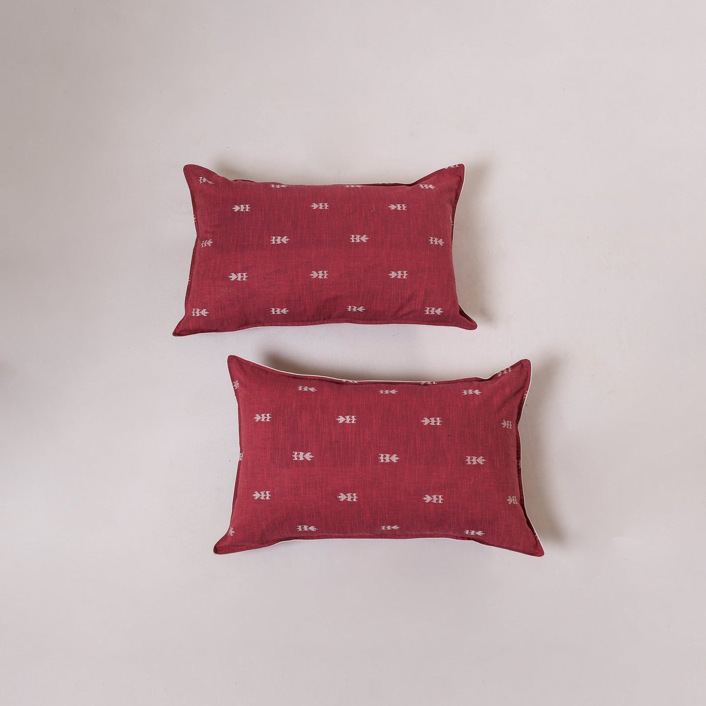 Jacquard weave pillow cover (set of 2) 05 - handcrafted