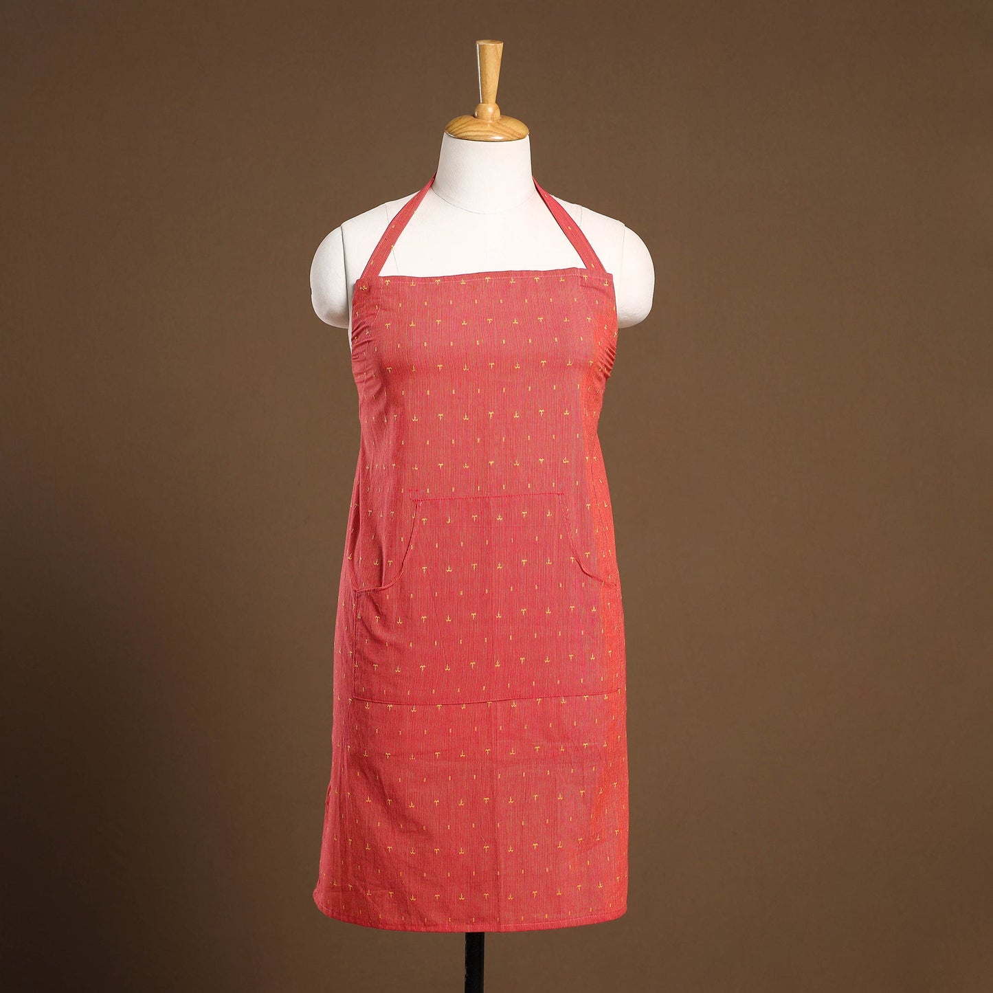 Buy Jacquard Weaving Cotton Apron with Pocket