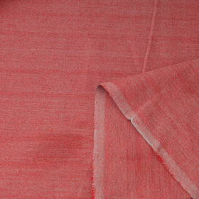 Buy Red Jhiri Pure Handloom Cotton Fabric