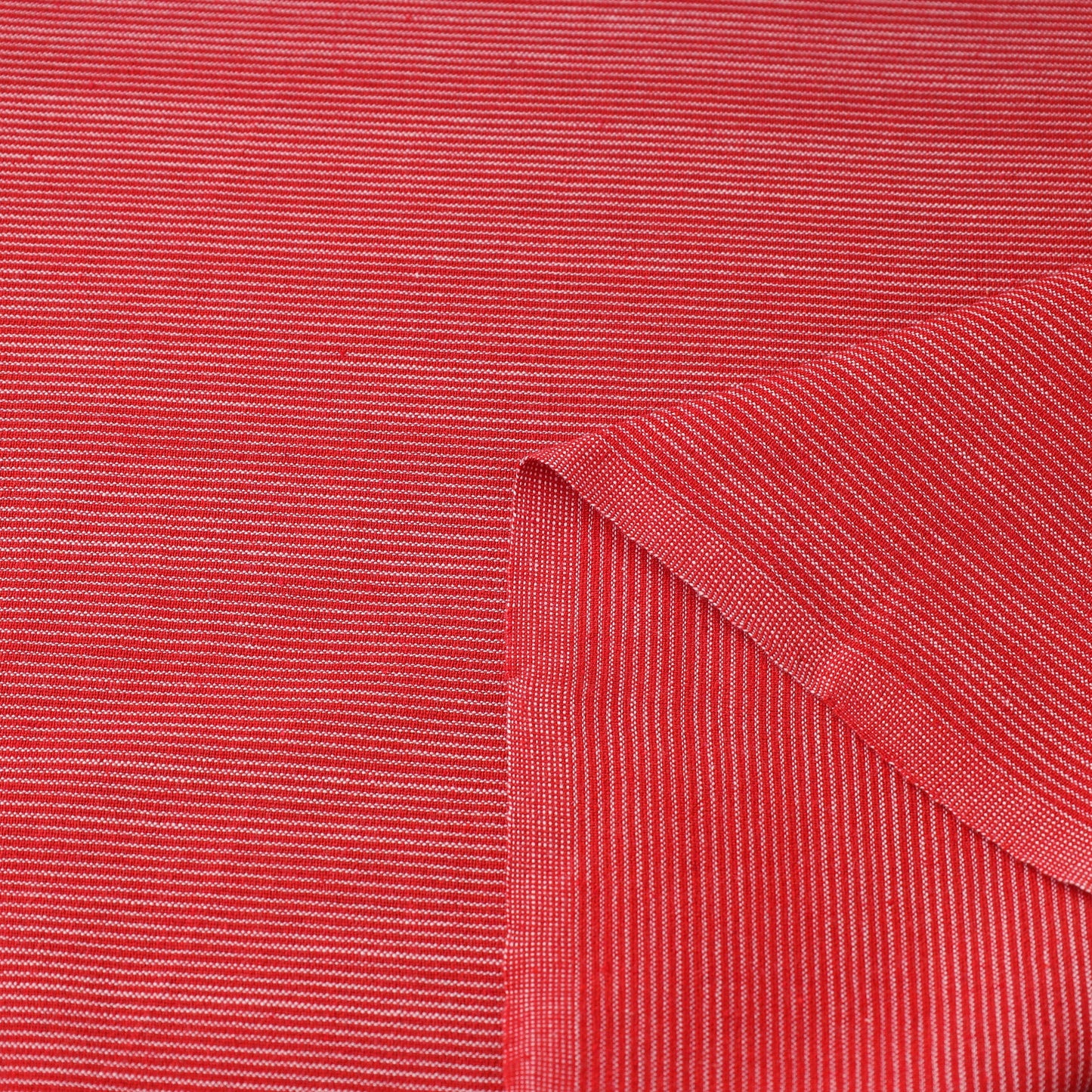  Red Jhiri Pure Handloom Cotton Fabric