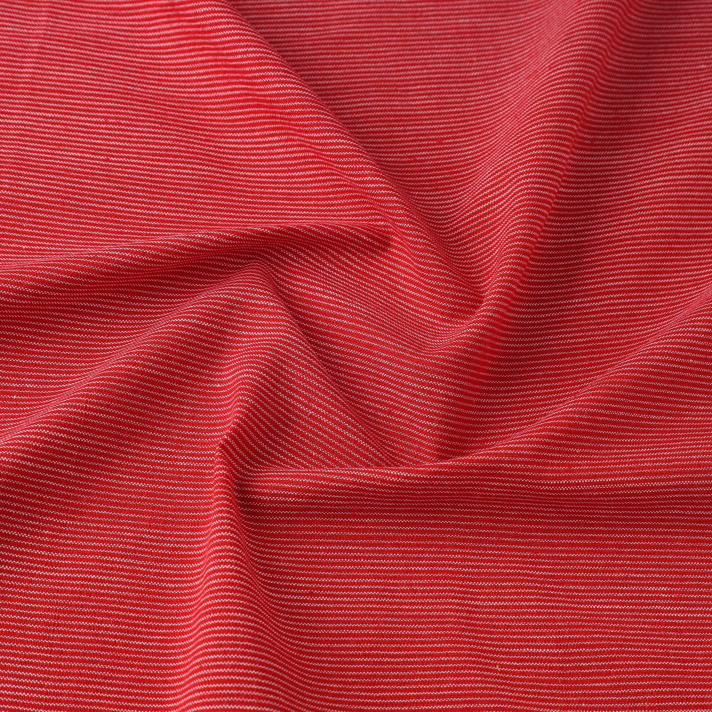 Red Jhiri Pure Handloom Cotton Fabric