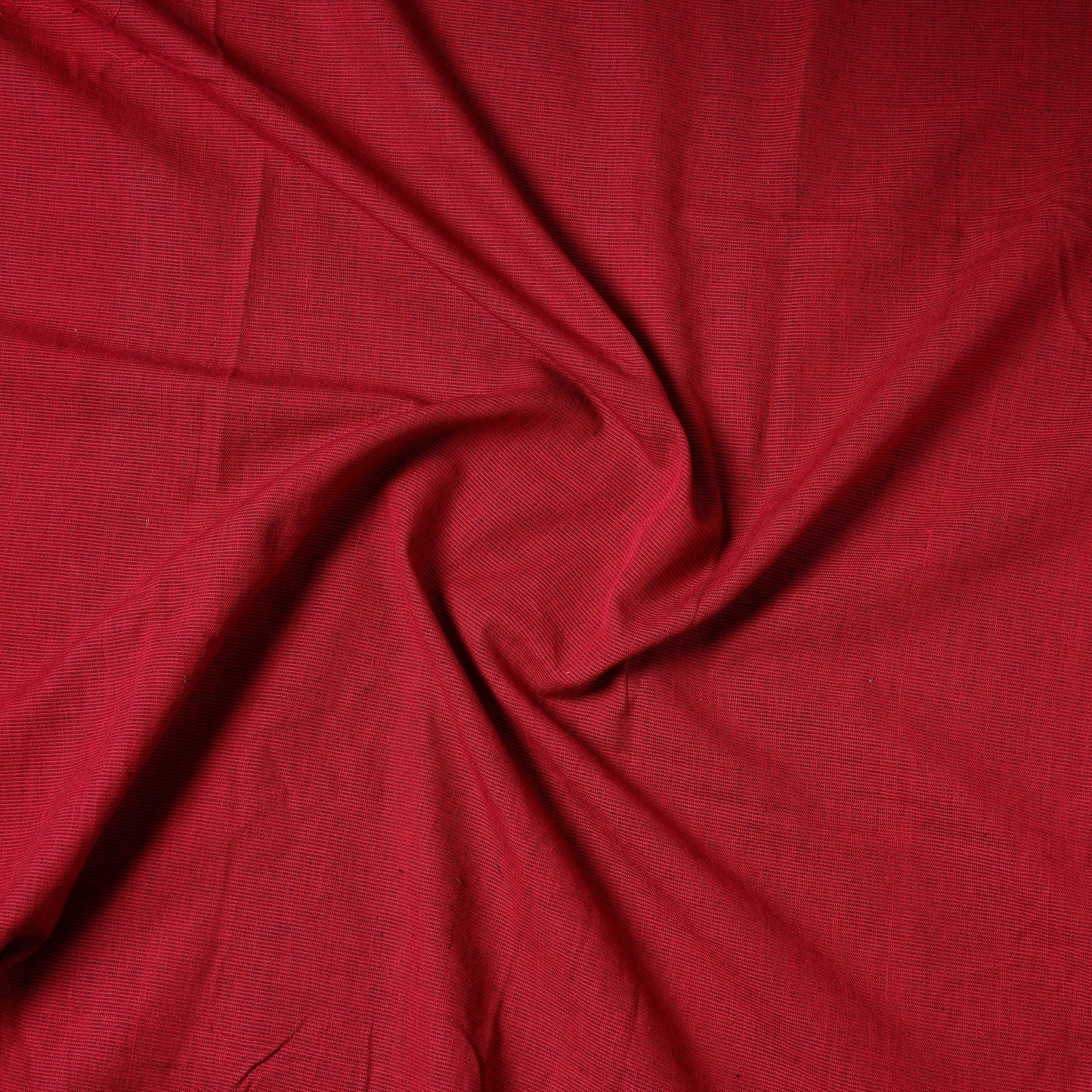 Red Jhiri Pure Handloom Cotton Precut Fabric (1 meter)
