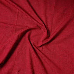 Red Jhiri Pure Handloom Cotton Precut Fabric (1 meter)