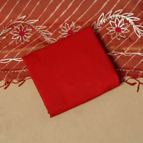 Kacchi gota patti work natural dyed pure cotton 3pc