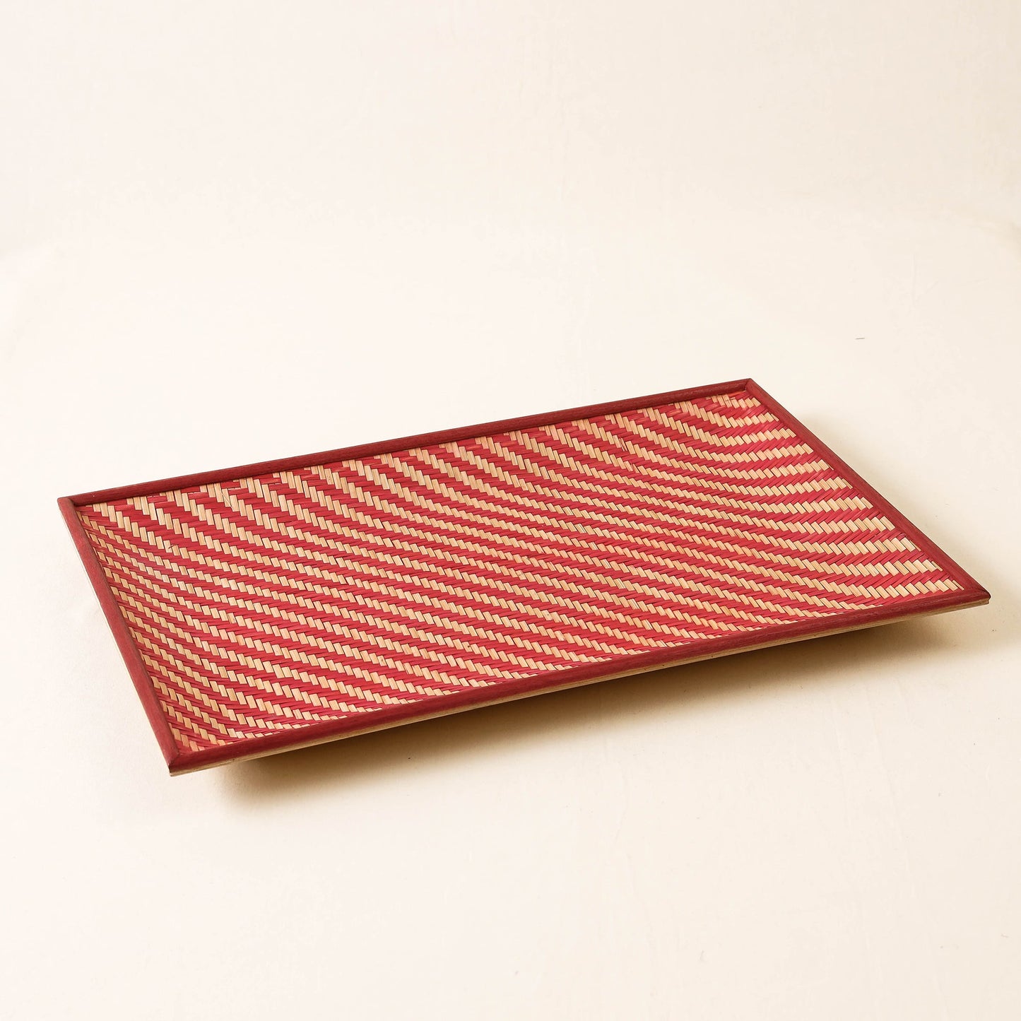 Red Kadam Haat Handmade Bamboo Cereal Tray (Set of 3)